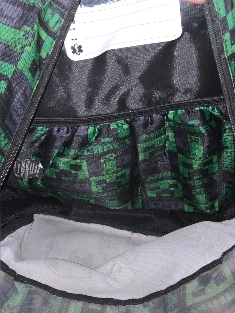 Kids Minecraft Backpack & Creeper Snapback Hat Set | Back to School Bundle